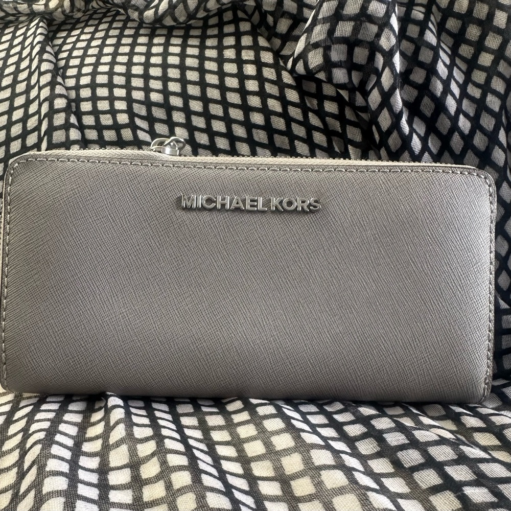 Gray Michael Kors Wallet